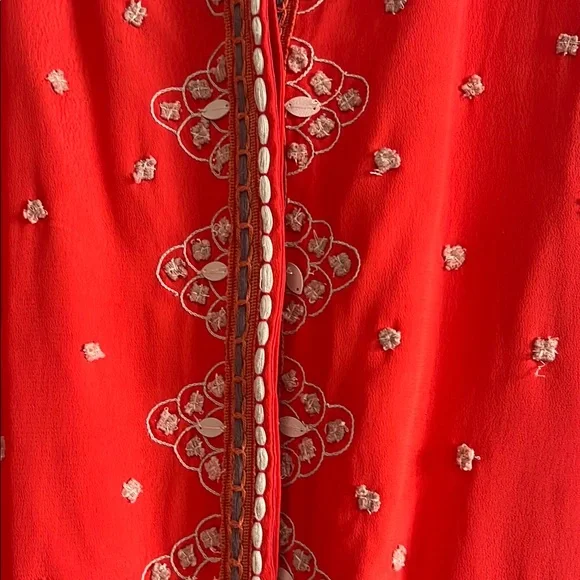 Embroidered Red Jacket - Picture 3 of 6